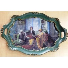 HANDMADE WOODEN SERVING TRAY 45CM x 31CM- CRAFTED